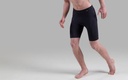 [00636 MAI] Paljari De Luxe Laufmode Unisex mit Bio-Infrarot Faser - Laufhose kurz; Farbe: schwarz [00636]