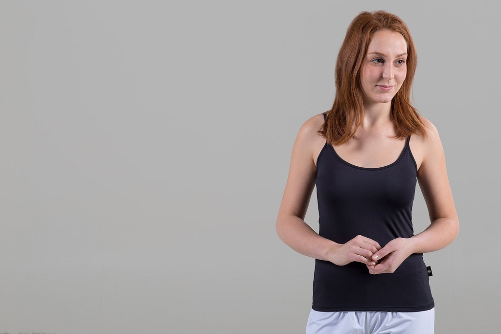 Angebot: Paljari Top mit Bio-Infrarot Faser Farbe: weiß/schwarz [00449]